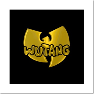 wutang clan 3d logo word lettering art Posters and Art